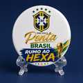 Rumo ao Hexa Brazil Soccer Pin Broche Copa do Mundo 3 em 1 – Free Shipping